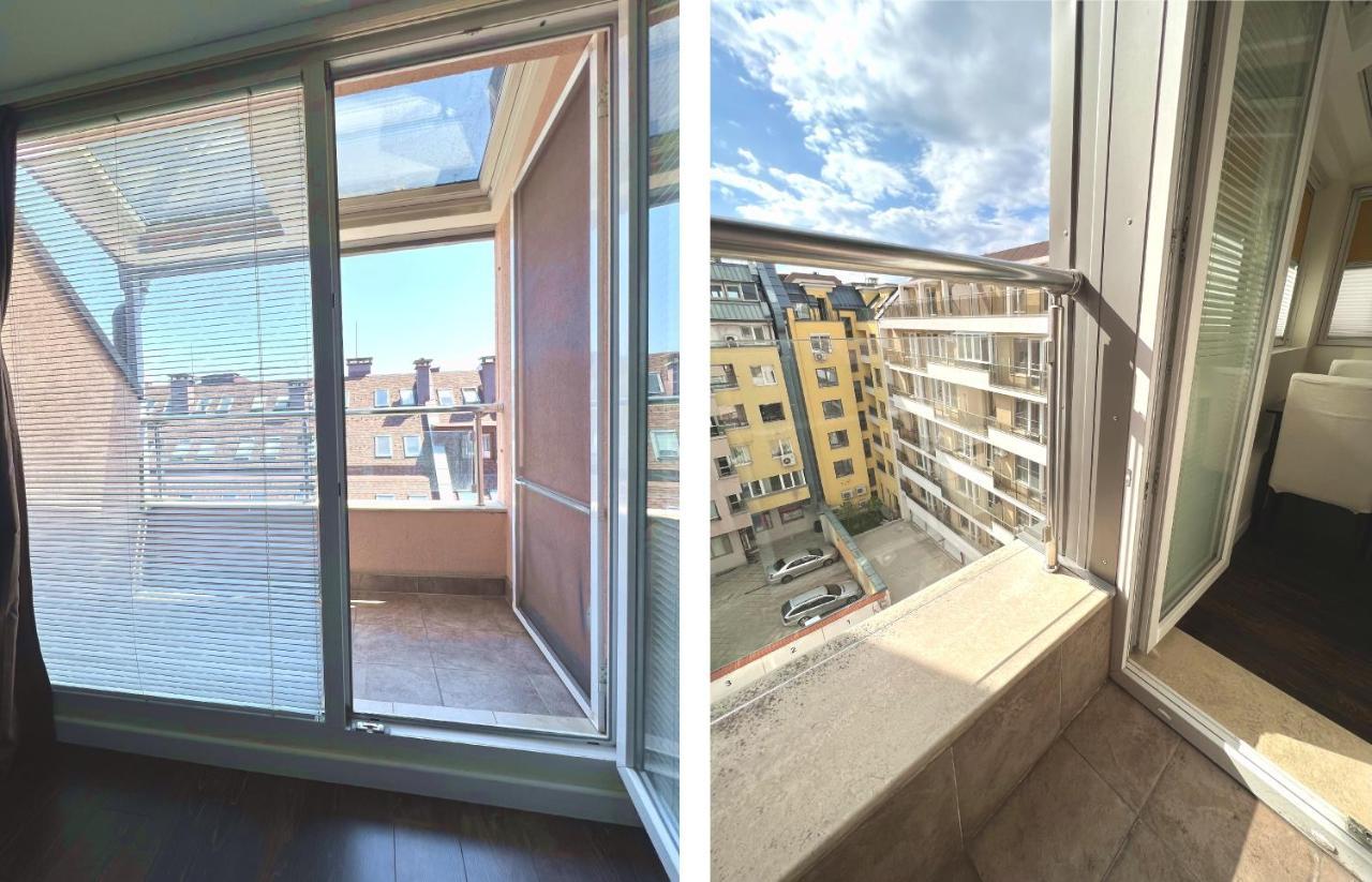 Unique Luxurious Jacuzzi Penthouse Duplex In City Center! 2 Baths! Free Parking! Sofia Eksteriør bilde